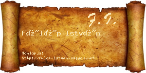 Fülöp István névjegykártya